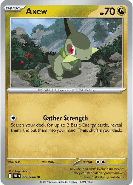 Axew [068/086] [Black Bolt] Reverse Holofoil