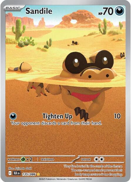 Sandile [135/086] [Black Bolt] Holofoil