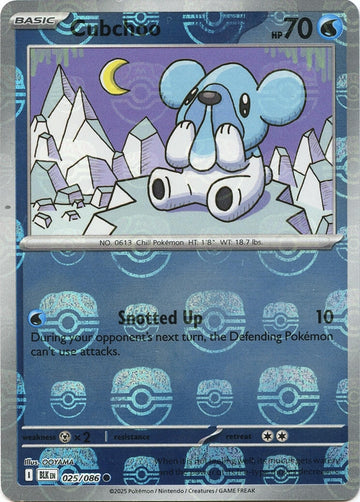 Cubchoo (Master Ball Pattern) [025/086] [Black Bolt] Holofoil