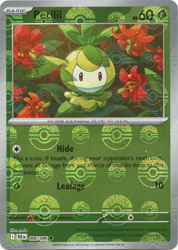 Petilil (Poke Ball Pattern) [006/086] [Black Bolt] Holofoil