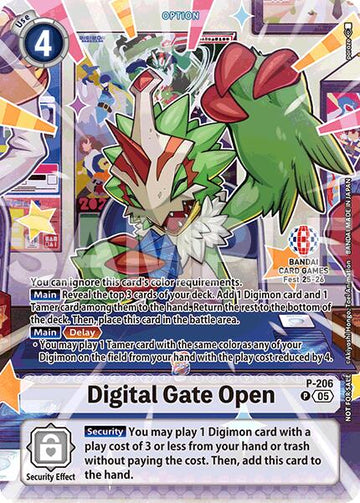 Digital Gate Open (BANDAI Card Games Fest 25-26) [P-206] [Digimon Promotion Cards] Foil