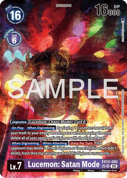 Lucemon: Satan Mode (SP) [EX10-060] [Sinister Order] Foil