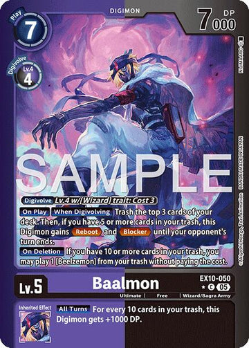 Baalmon (Limited Foil) [EX10-050 C] [Sinister Order] Foil