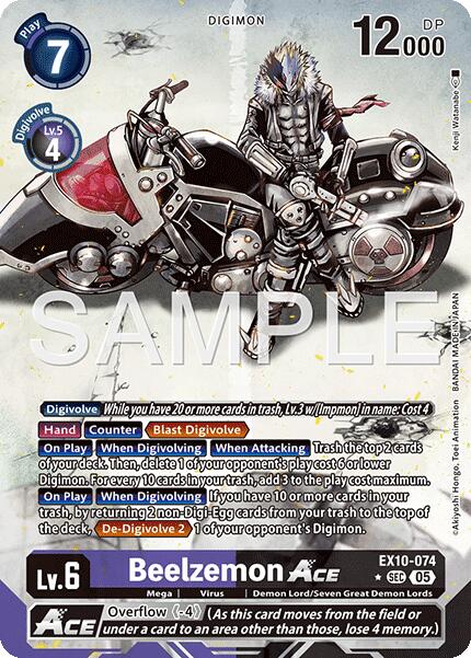 Beelzemon ACE (Alternate Art) [EX10-074] [Sinister Order] Foil