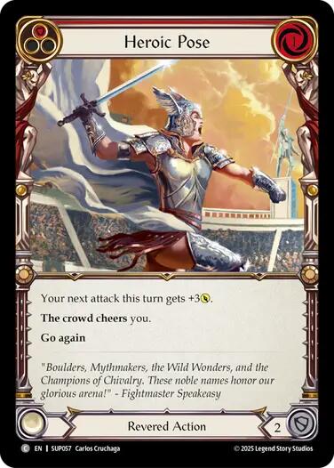 Heroic Pose (Red) [SUP057] [Super Slam]