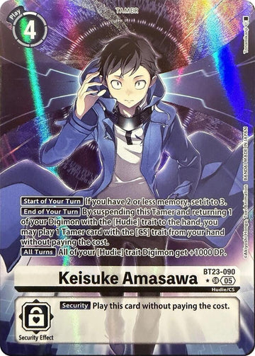Keisuke Amasawa (Alternate Art) [BT23-090] [Hackers' Slumber] Foil