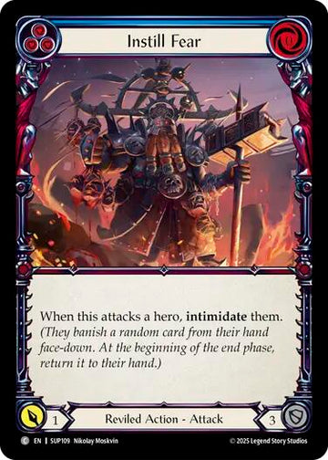 Instill Fear (Blue) [SUP109] [Super Slam] Rainbow Foil