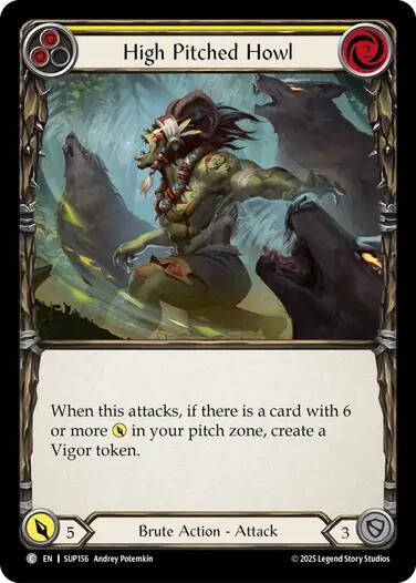 High Pitched Howl (Yellow) [SUP156] [Super Slam] Rainbow Foil