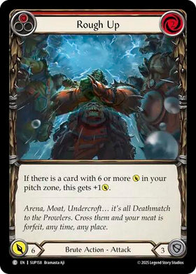 Rough Up (Red) [SUP158] [Super Slam] Rainbow Foil