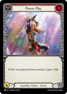 Power Play (Red) [SUP186] [Super Slam] Rainbow Foil