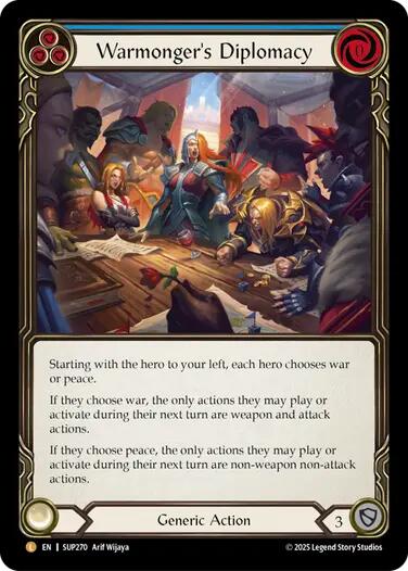 Warmonger's Diplomacy [SUP270] [Super Slam] Cold Foil