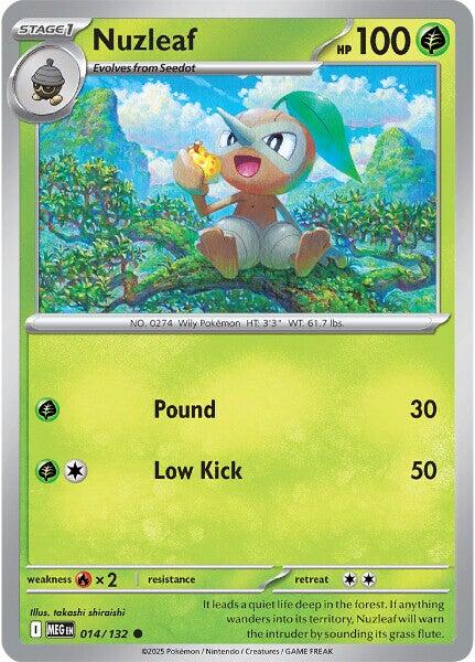 Nuzleaf [014/132] [Mega Evolution] Reverse Holofoil