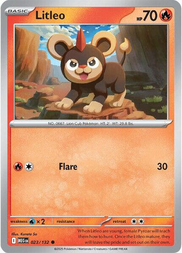 Litleo [023/132] [Mega Evolution] Reverse Holofoil