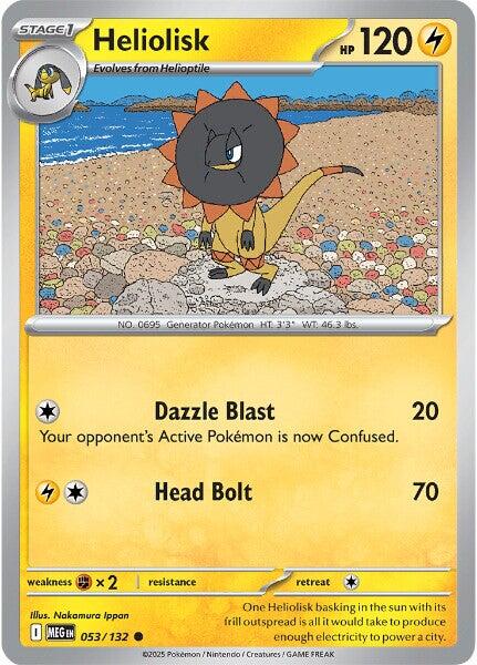 Heliolisk [053/132] [Mega Evolution] Reverse Holofoil