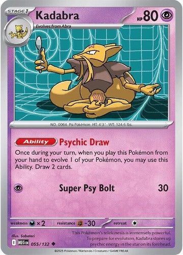 Kadabra [055/132] [Mega Evolution] Reverse Holofoil