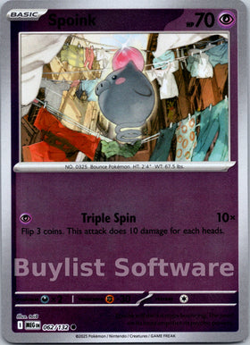 Spoink [062/132] [Mega Evolution] Reverse Holofoil