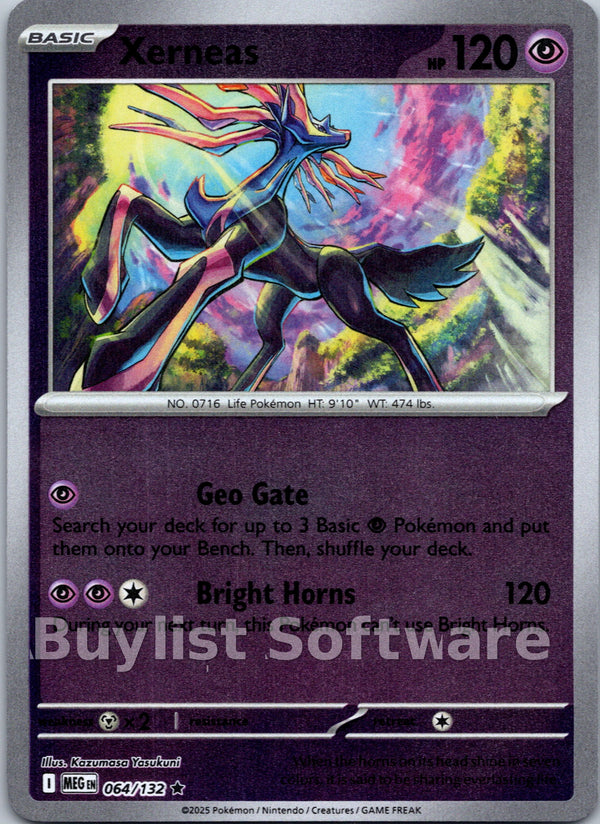 Xerneas [064/132] [Mega Evolution] Reverse Holofoil
