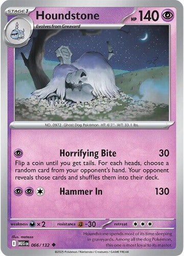 Houndstone [066/132] [Mega Evolution] Reverse Holofoil
