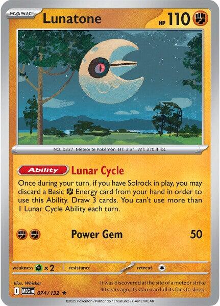 Lunatone [074/132] [Mega Evolution] Holofoil