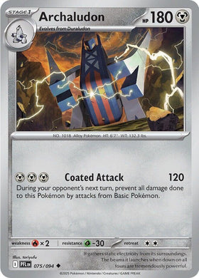 Archaludon [075/094] [Phantasmal Flames] Reverse Holofoil