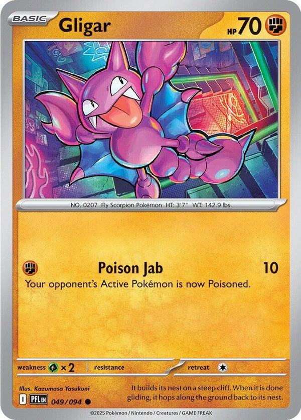 Gligar [049/094] [Phantasmal Flames] Reverse Holofoil