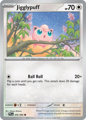 Jigglypuff [076/094] [Phantasmal Flames] Reverse Holofoil