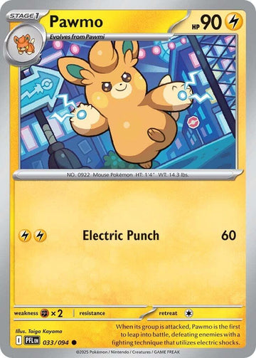Pawmo [033/094] [Phantasmal Flames] Reverse Holofoil
