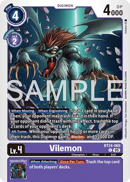 Vilemon [BT24-069 C] [Time Stranger]