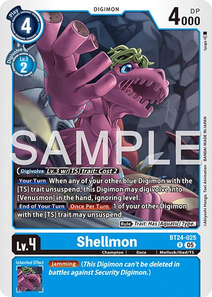 Shellmon [BT24-025 R] [Time Stranger] Foil