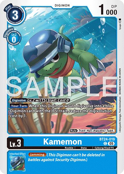 Kamemon [BT24-019 C] [Time Stranger]
