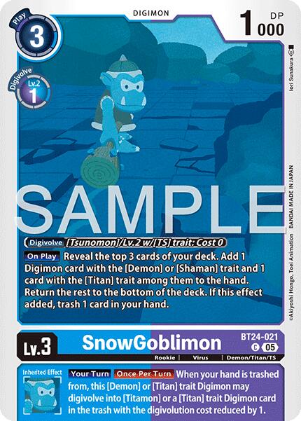 SnowGoblinmon [BT24-021 C] [Time Stranger]
