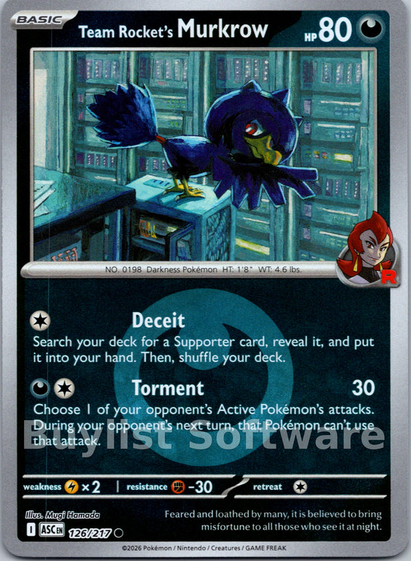 Team Rocket's Murkrow (Energy Symbol Pattern)