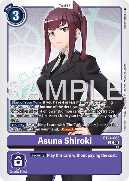 Asuna Shiroki [BT24-088 UC] [Time Stranger]