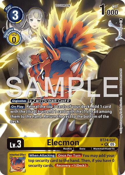 Elecmon (Alternate Art) [BT24-031 R] [Time Stranger] Foil
