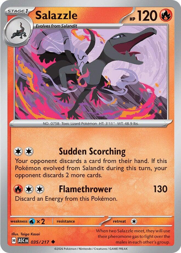 Salazzle - 035/217 [035/217] [Ascended Heroes] Reverse Holofoil
