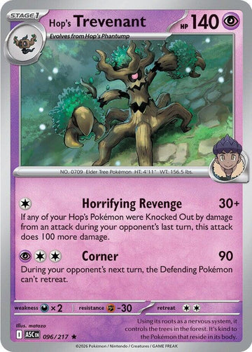 Hop's Trevenant [096/217] [Ascended Heroes] Holofoil