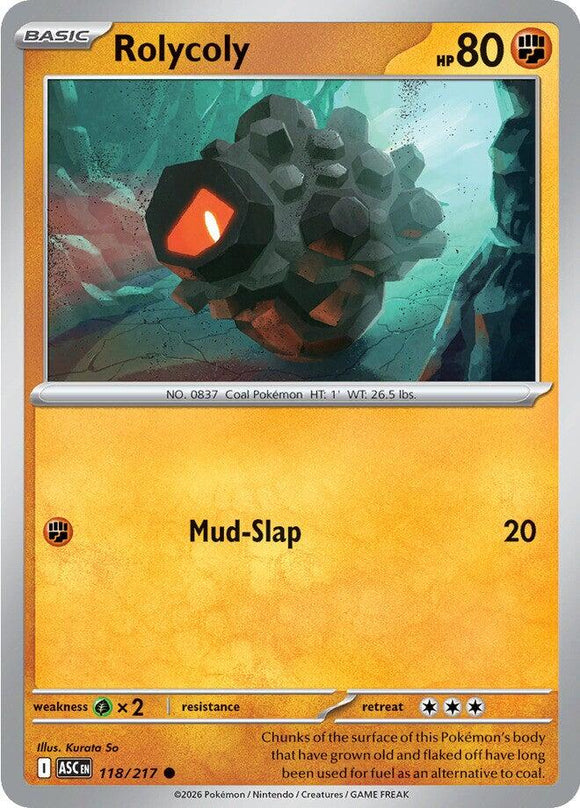 Rolycoly [118/217] [Ascended Heroes] Reverse Holofoil