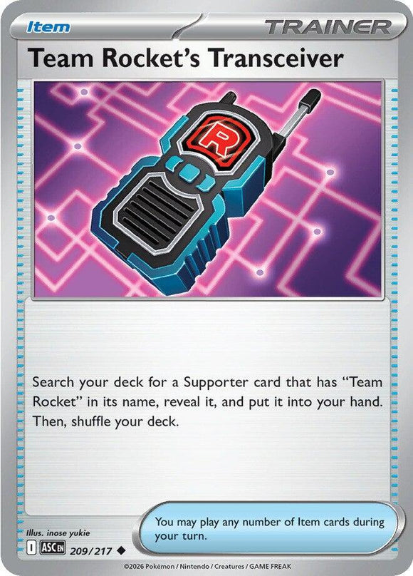 Team Rocket's Transceiver - 209/217 [209/217] [Ascended Heroes]