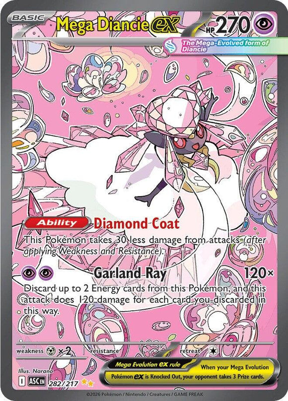 Mega Diancie ex - 282/217 [282/217] [Ascended Heroes] Holofoil