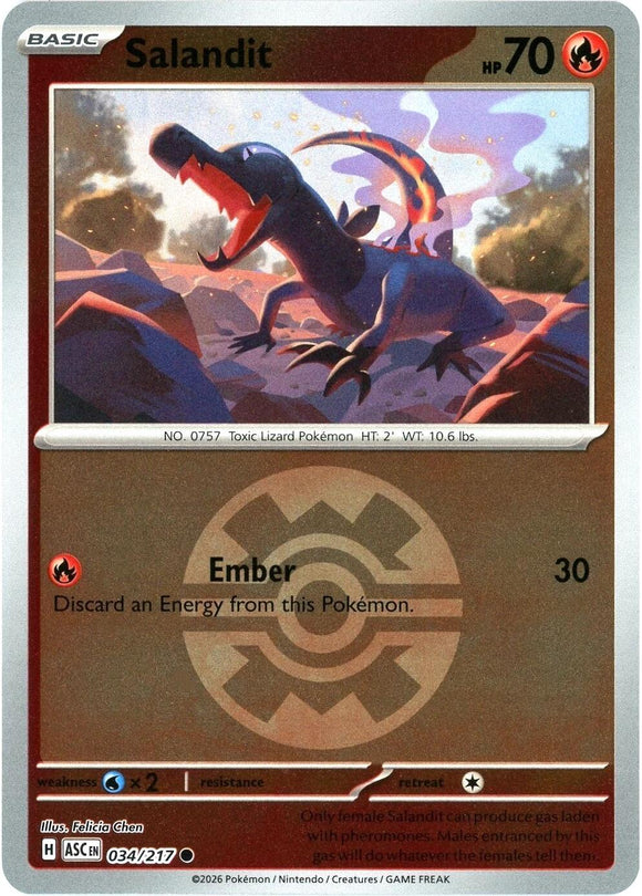 Salandit (Quick Ball) [034/217] [Ascended Heroes] Reverse Holofoil