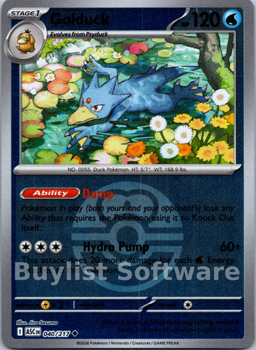Golduck (Love Ball) [040/217] [Ascended Heroes] Reverse Holofoil