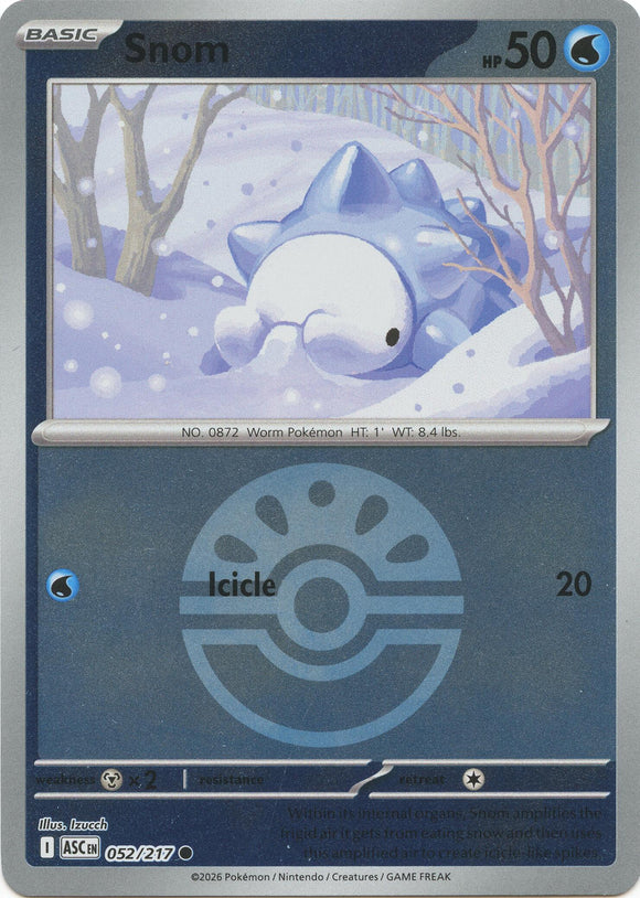 Snom (Friend Ball) [052/217] [Ascended Heroes] Reverse Holofoil