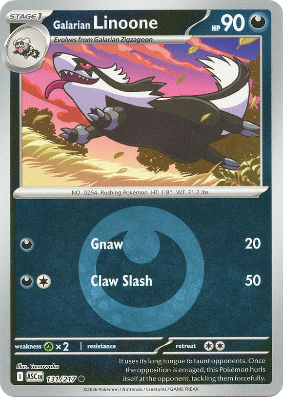 Galarian Linoone (Energy Symbol Pattern) [131/217] [Ascended Heroes] Reverse Holofoil