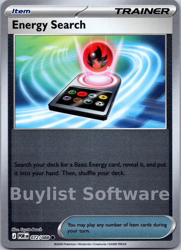 Energy Search [072/088] [Perfect Order] Reverse Holofoil