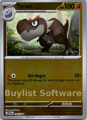 Tyrunt [044/088] [Perfect Order] Reverse Holofoil
