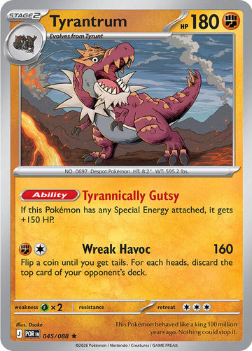 Tyrantrum [045/088] [Perfect Order] Reverse Holofoil