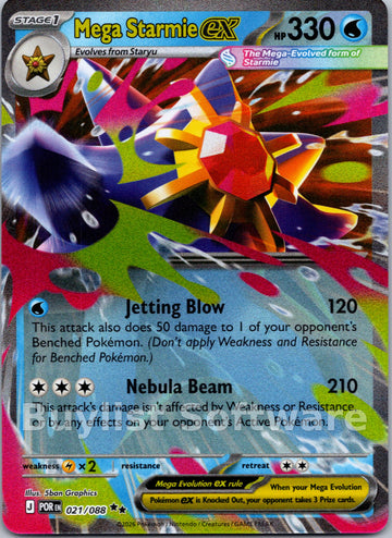 Mega Starmie ex [021/088] [Perfect Order] Holofoil