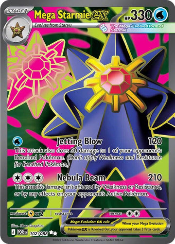 Mega Starmie ex [102/088] [Perfect Order] Holofoil