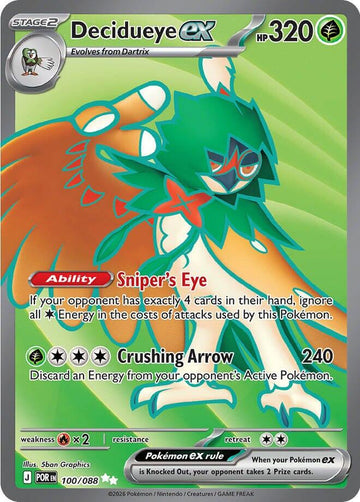 Decidueye ex [100/088] [Perfect Order] Holofoil