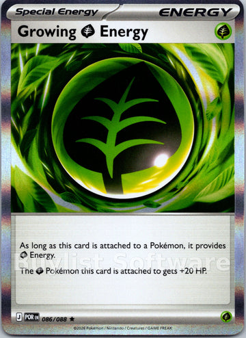 Growing Grass Energy [086/088] [Perfect Order] Holofoil